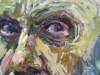 Texture detail created by the Atl Color in Self-portrait (1935)