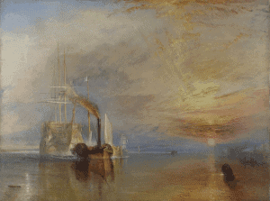 The Fighting Temeraire, Tugged To Her Last Berth To Be Broken Up (1838) by J. M. W. Turner